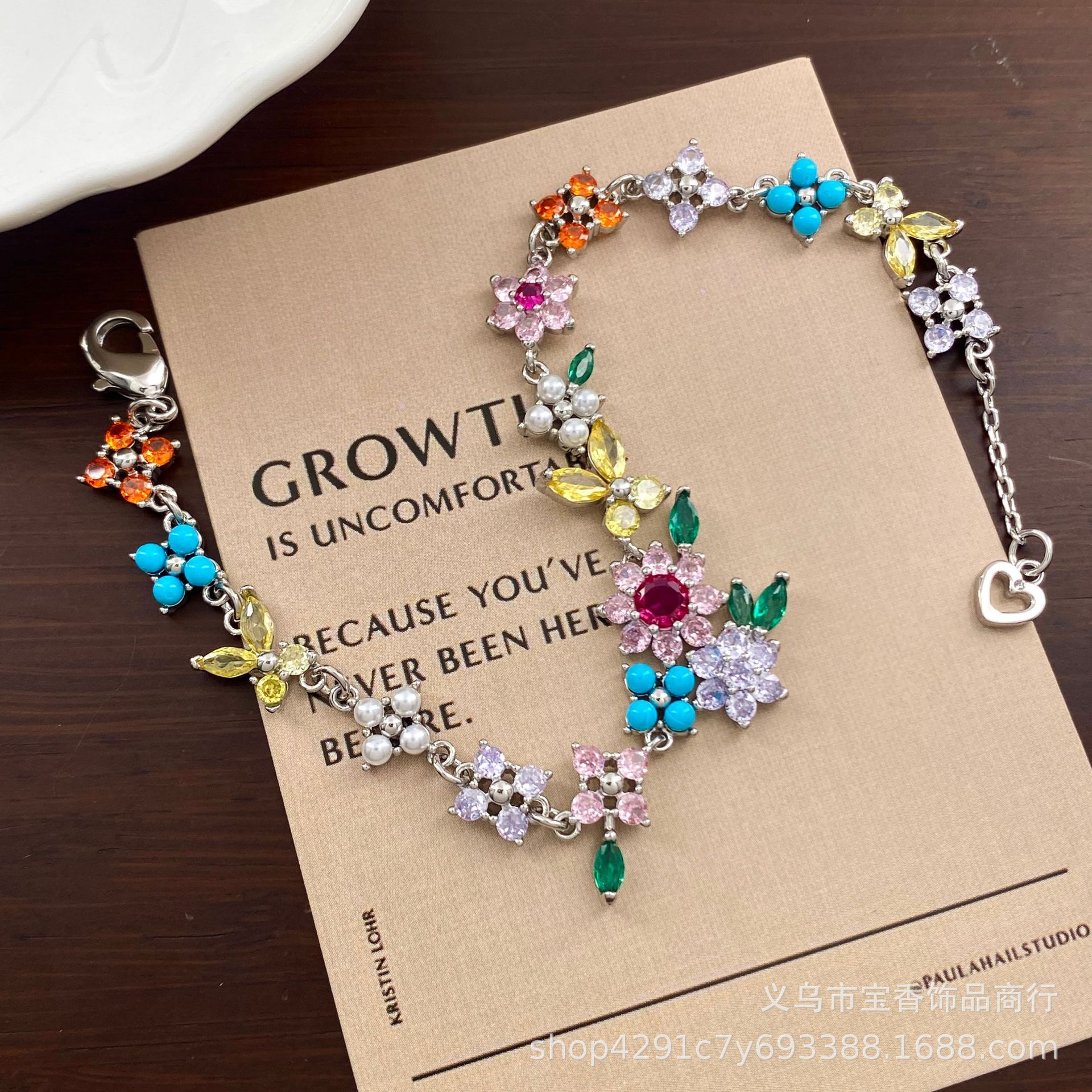 Flower & Bow Bracelet