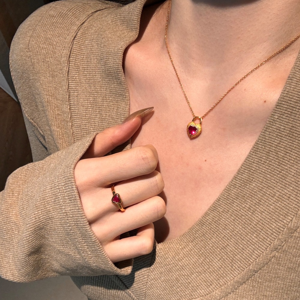 S925 Silver Brushed Finish Heart 