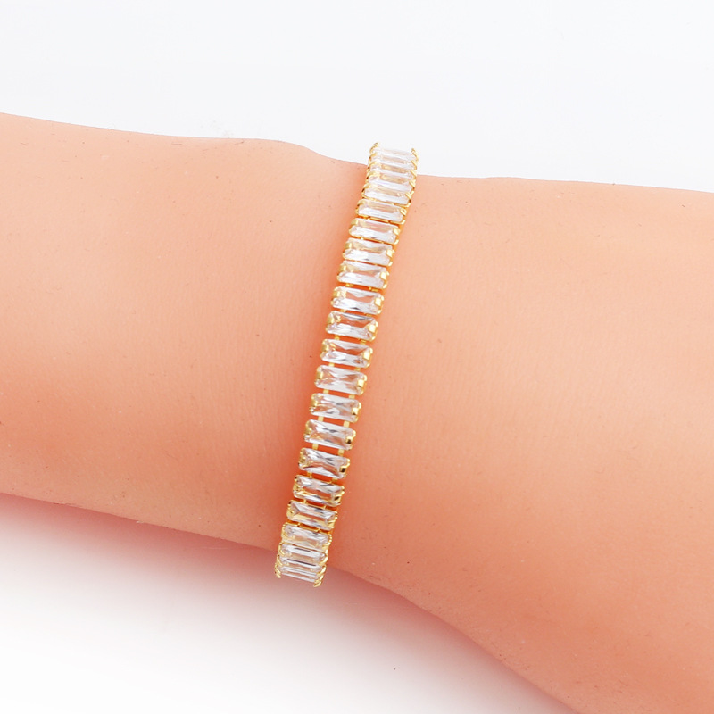 Cubic Zirconia Full-Diamond Necklace, Earrings & Bracelet