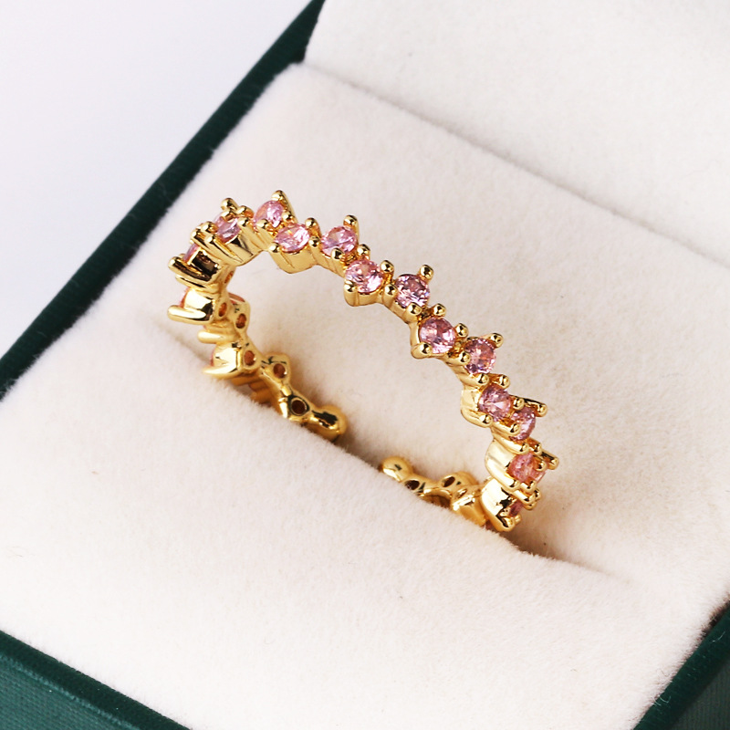 Colorful Irregular Geometric Design Ring