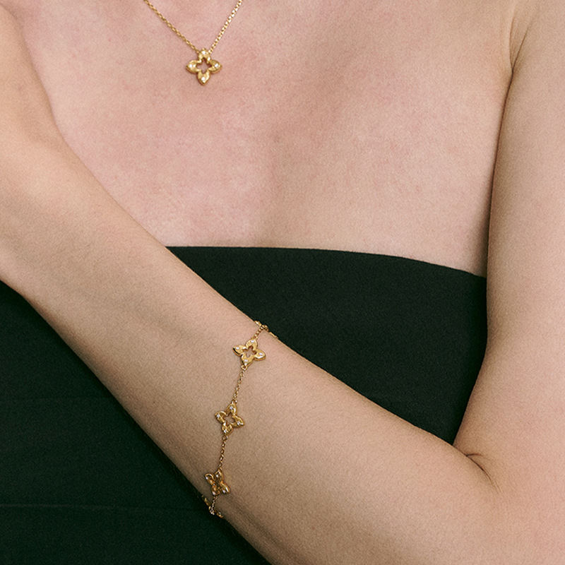 Hollowed-Out Sakura Bracelet