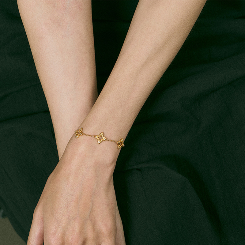 Hollowed-Out Sakura Bracelet