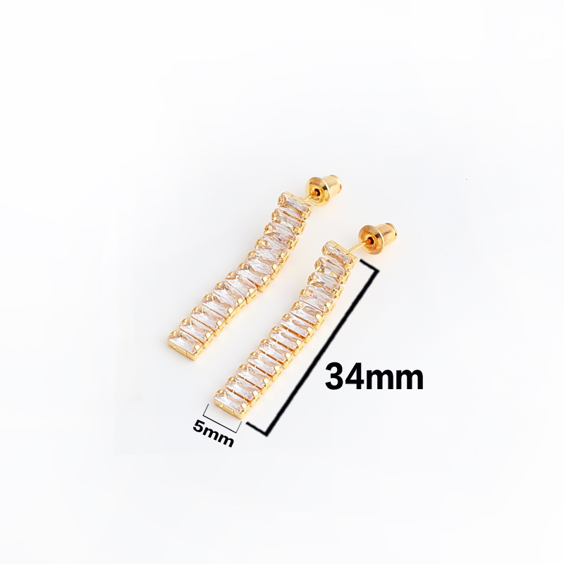 Cubic Zirconia Full-Diamond Necklace, Earrings & Bracelet