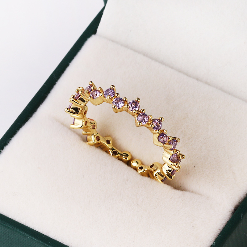 Colorful Irregular Geometric Design Ring