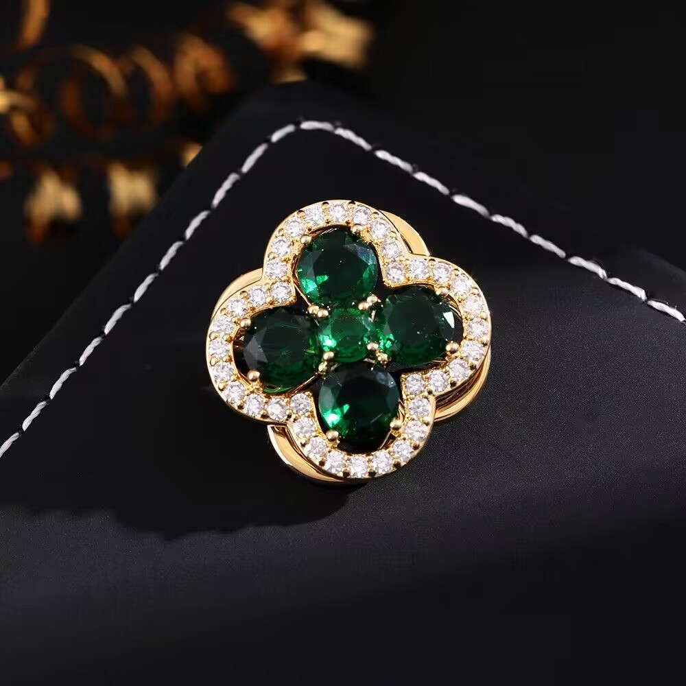 Rotating Sakura Earrings & Brooch & Ring