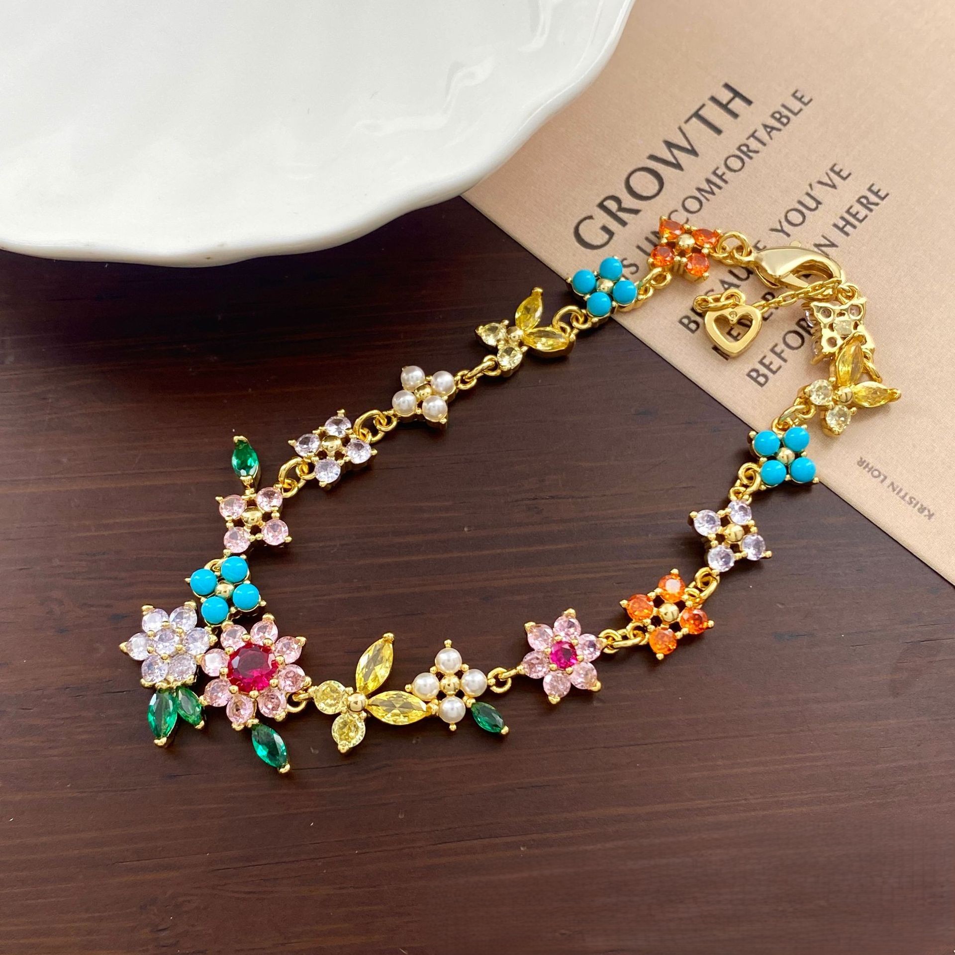 Flower & Bow Bracelet