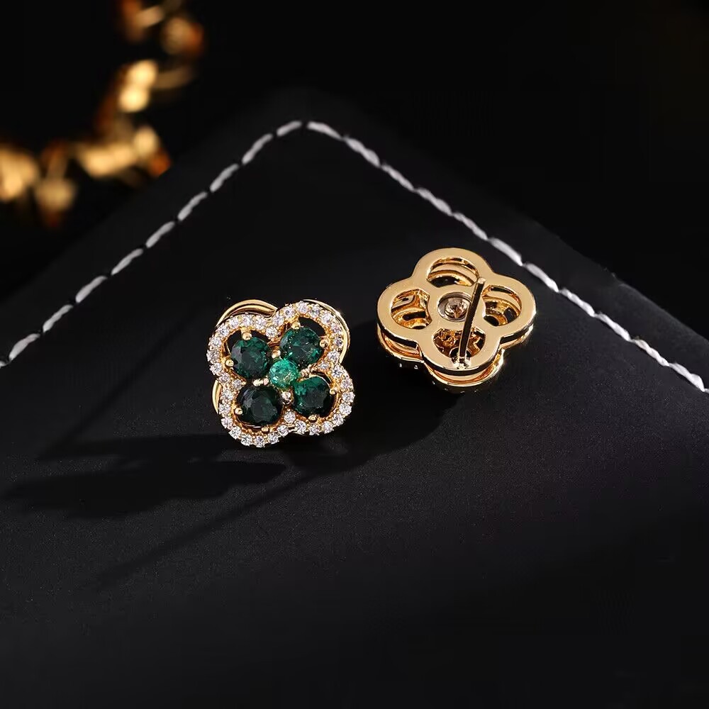 Rotating Sakura Earrings & Brooch & Ring