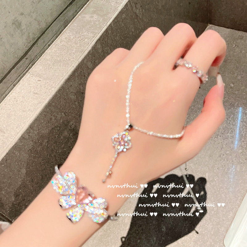 Candy pink heart-Bangle  / Necklace / Ring / Earrings