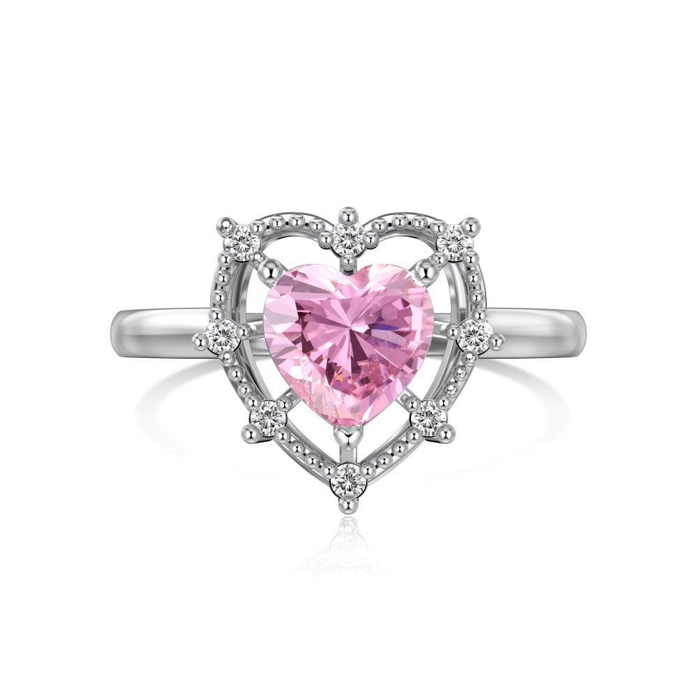 Pink Heart Ring Collection | 925 silver
