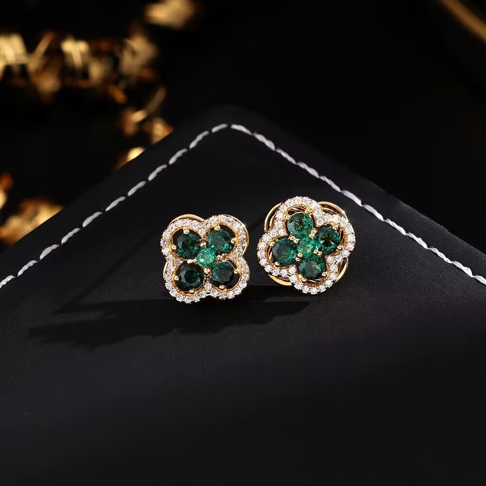 Rotating Sakura Earrings & Brooch & Ring