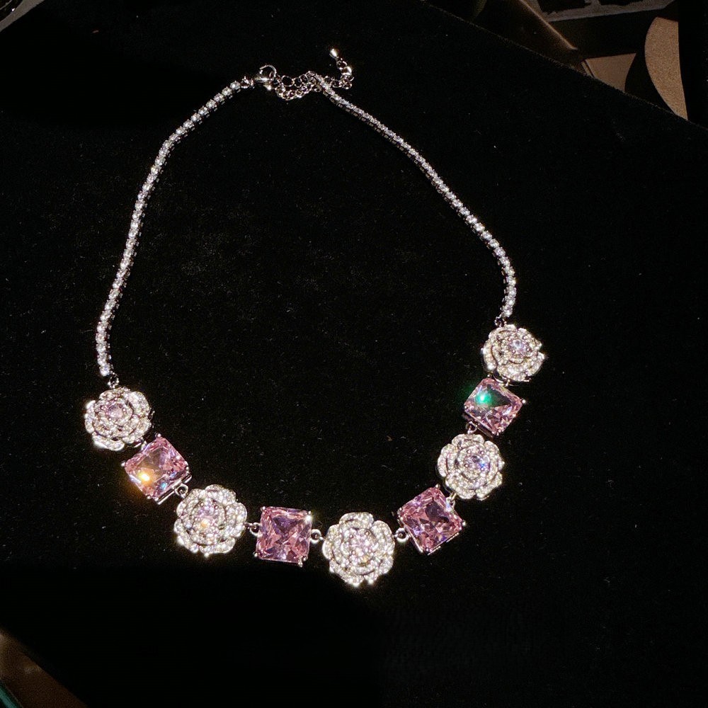 Rose Pink - Necklace/Bracelet/Earrings