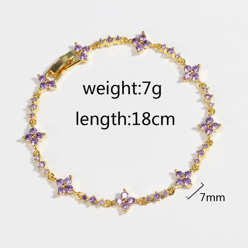 Purple Sakura Bracelet
