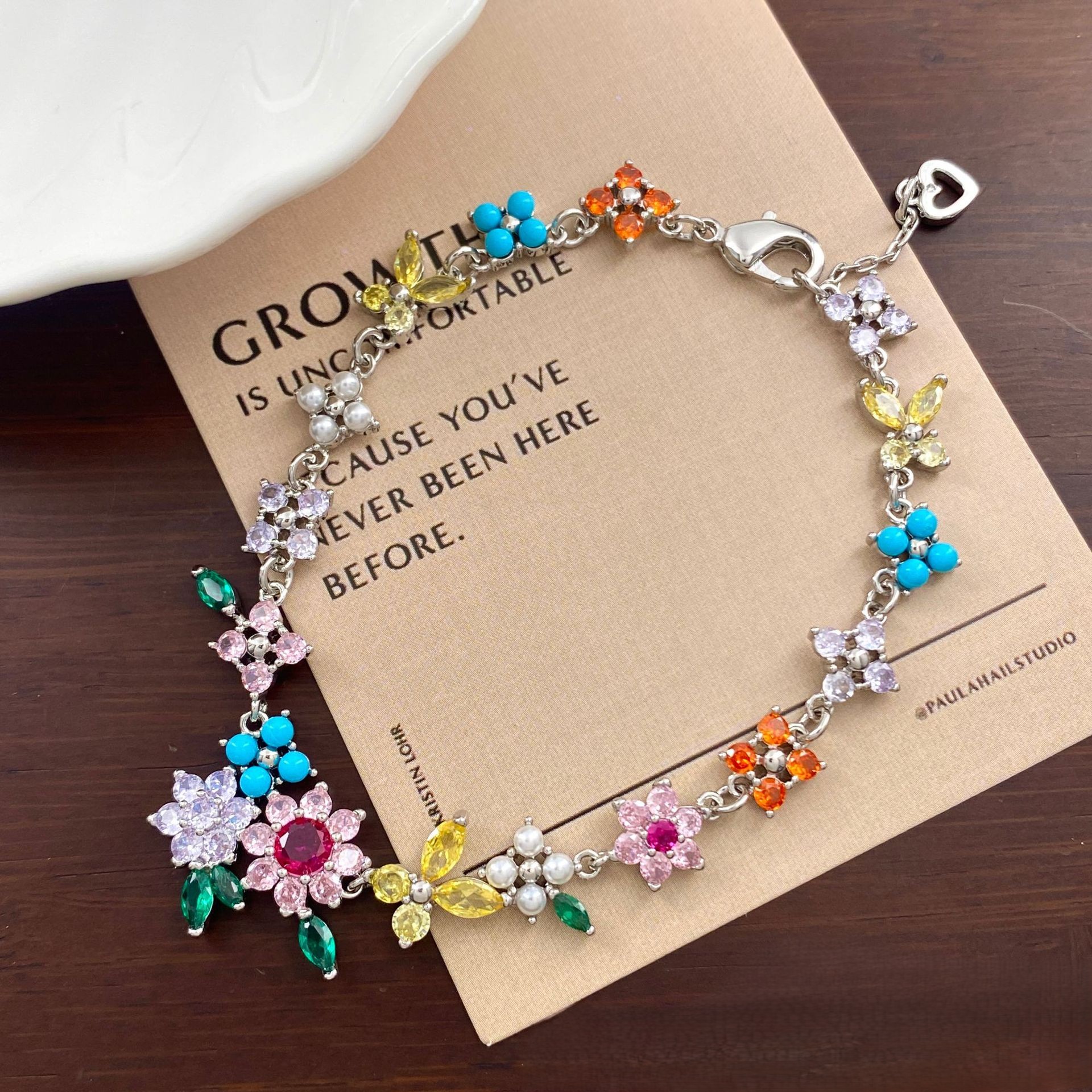 Flower & Bow Bracelet