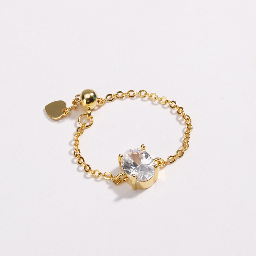 Oval Colored Zircon Ring