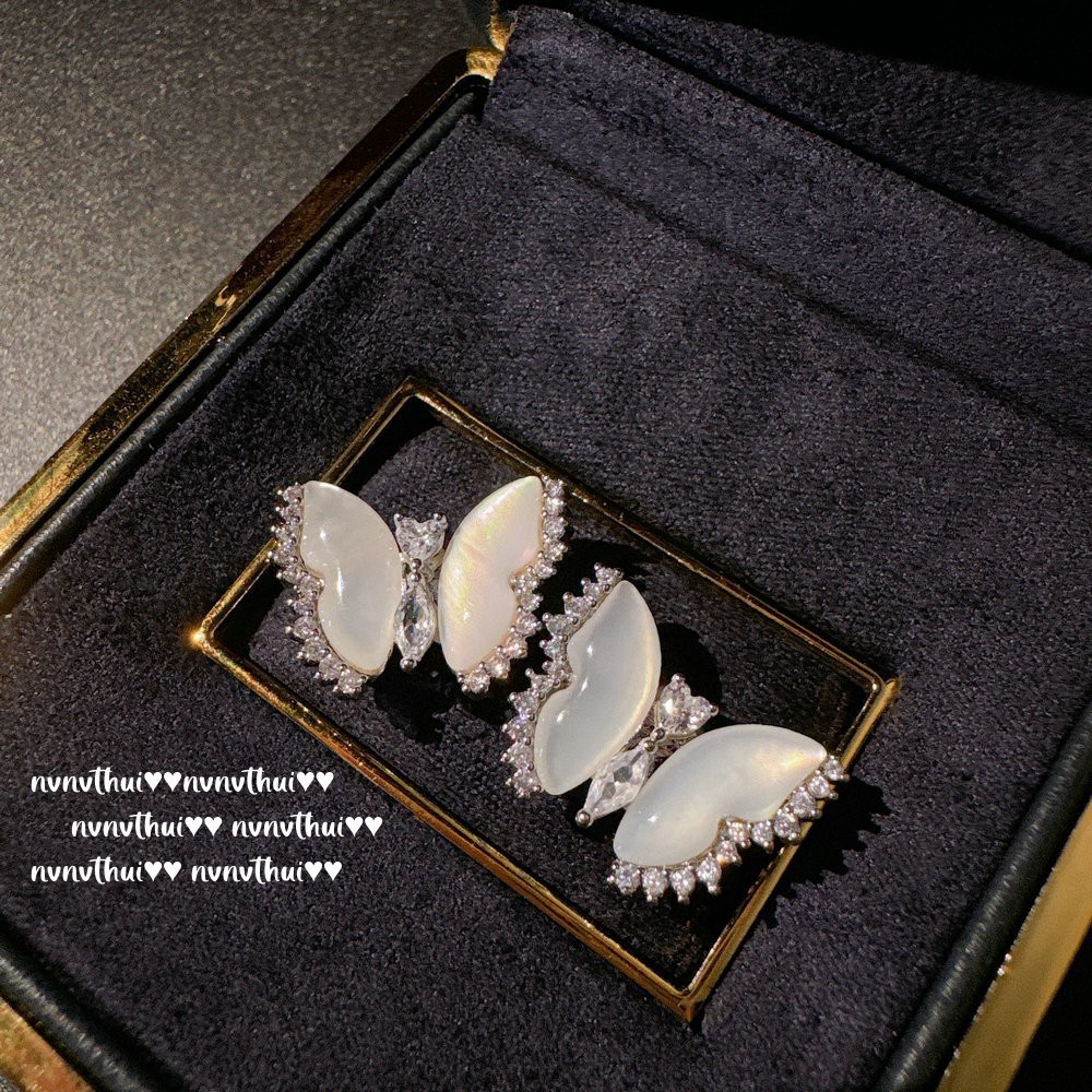 Vintage Butterfly Gem-Bracelet / Necklace / Ring / Earrings / Set