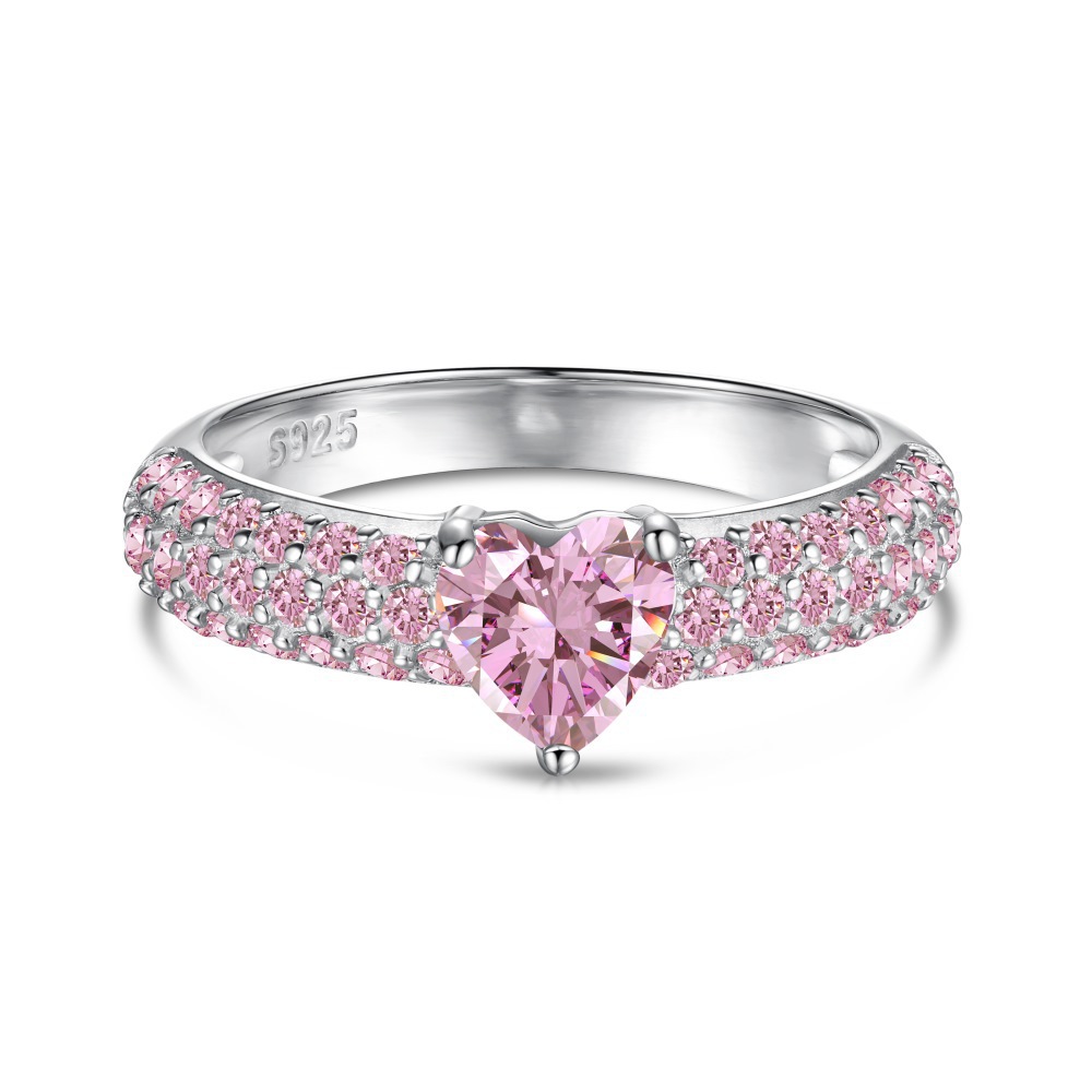 Pink Heart Ring Collection | 925 silver