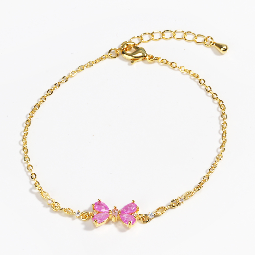 Pink Butterfly Bracelet
