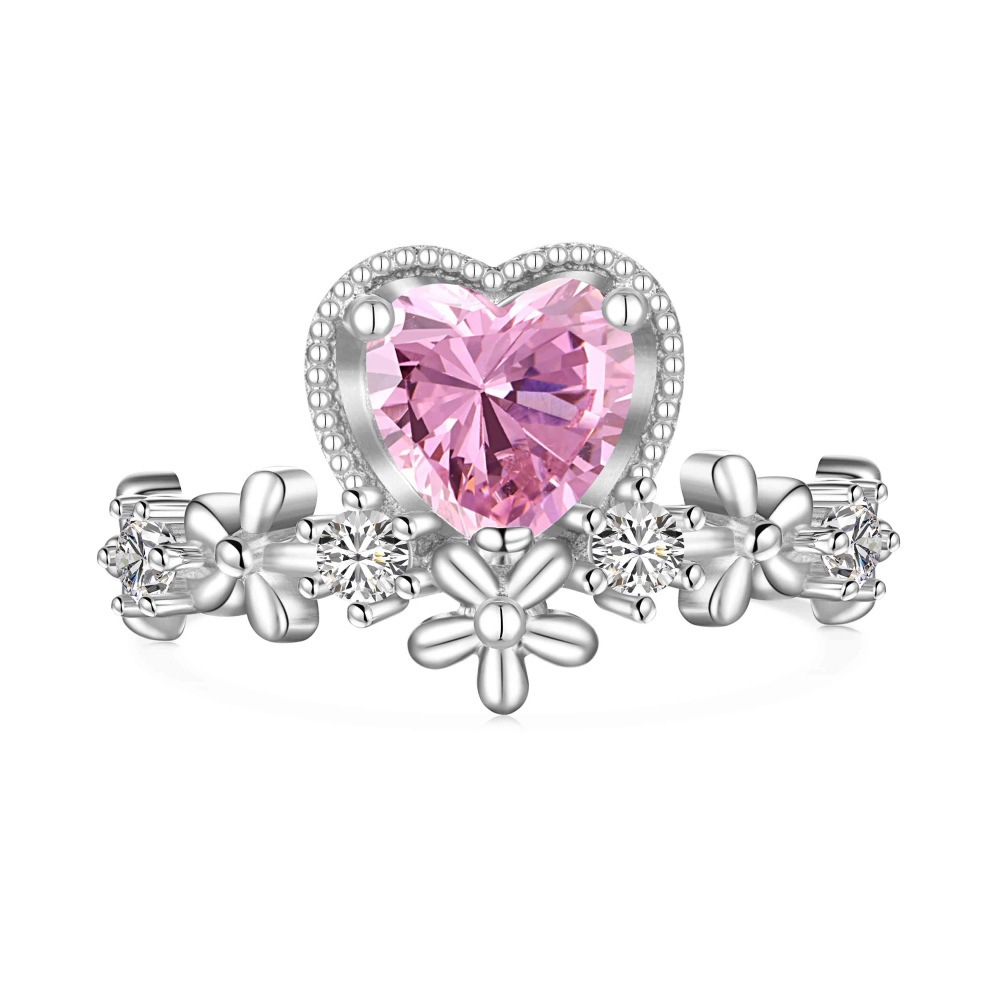 Pink Heart Ring Collection | 925 silver