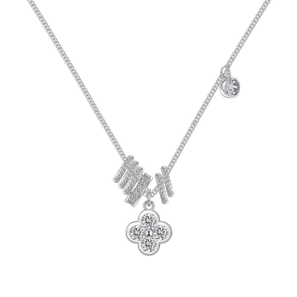 S925 Silver Luxury Sakura Necklace