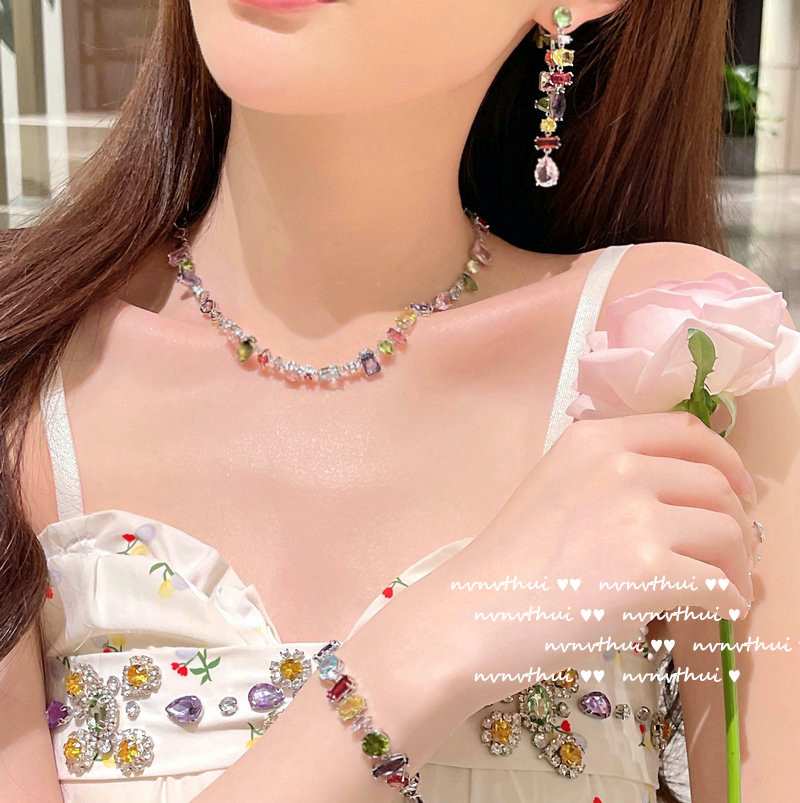 Garden Rainbow Gem-Bracelet / Necklace / Ring / Earrings / Set