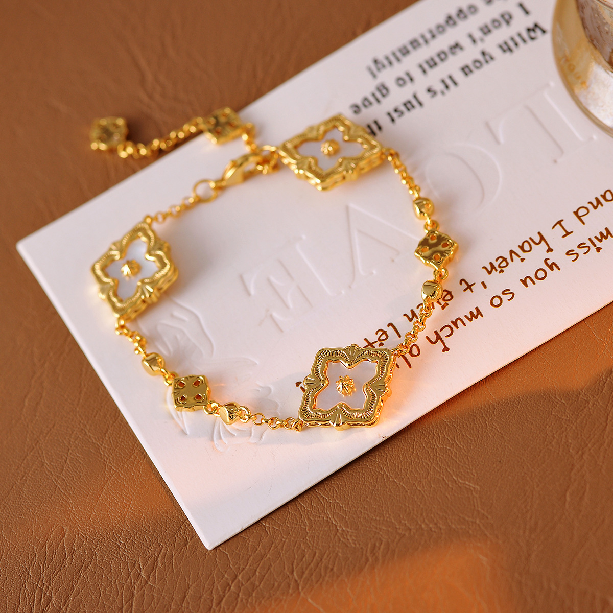  Golden Clover Bracelet