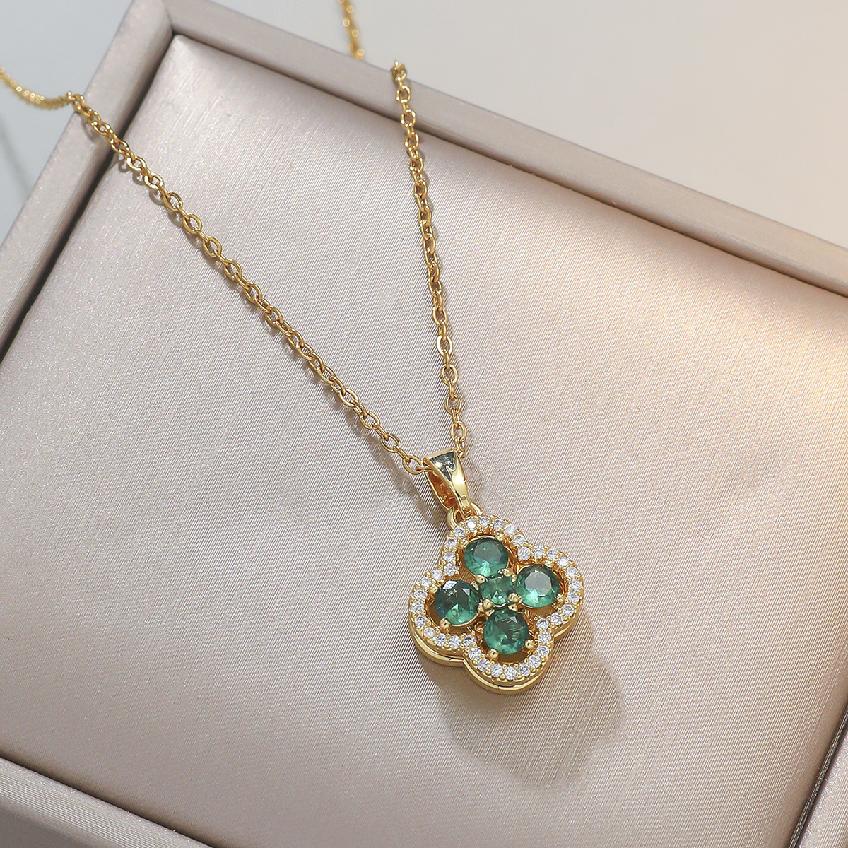 Rotating Sakura Earrings & Brooch & Ring & Necklace