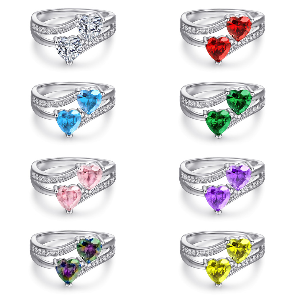 Twin Heart Ring | 925 silver