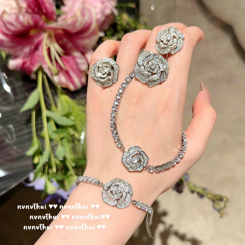 Rose Blossom-Bracelet / Necklace / Ring / Earrings