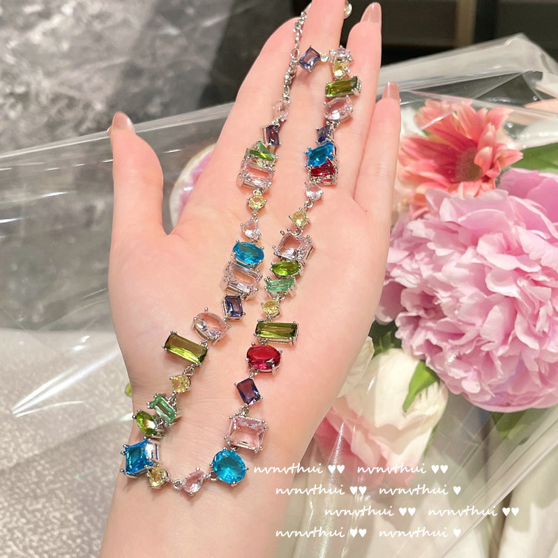 Vibrant Colorful Gemstone -Bracelet / Necklace / Ring / Earrings / Set