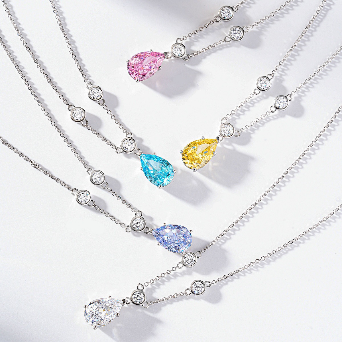 Oval Diamond Love Necklace