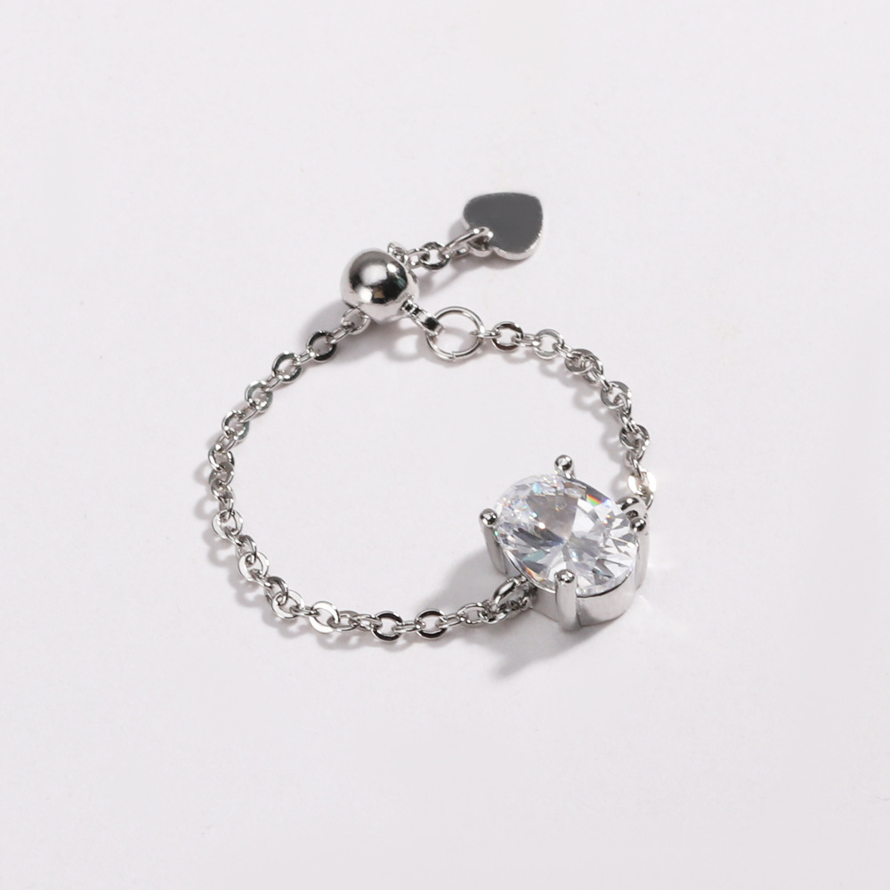 Oval Colored Zircon Ring