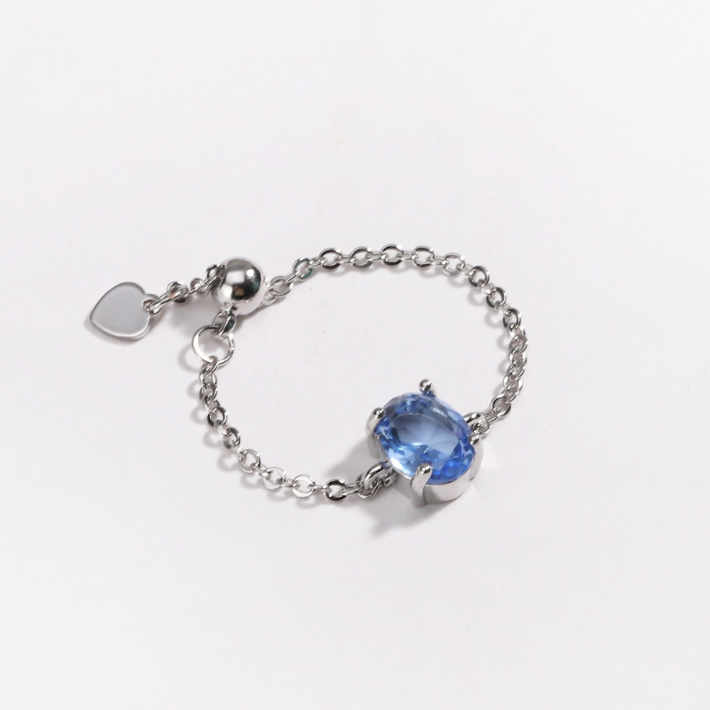 Oval Colored Zircon Ring