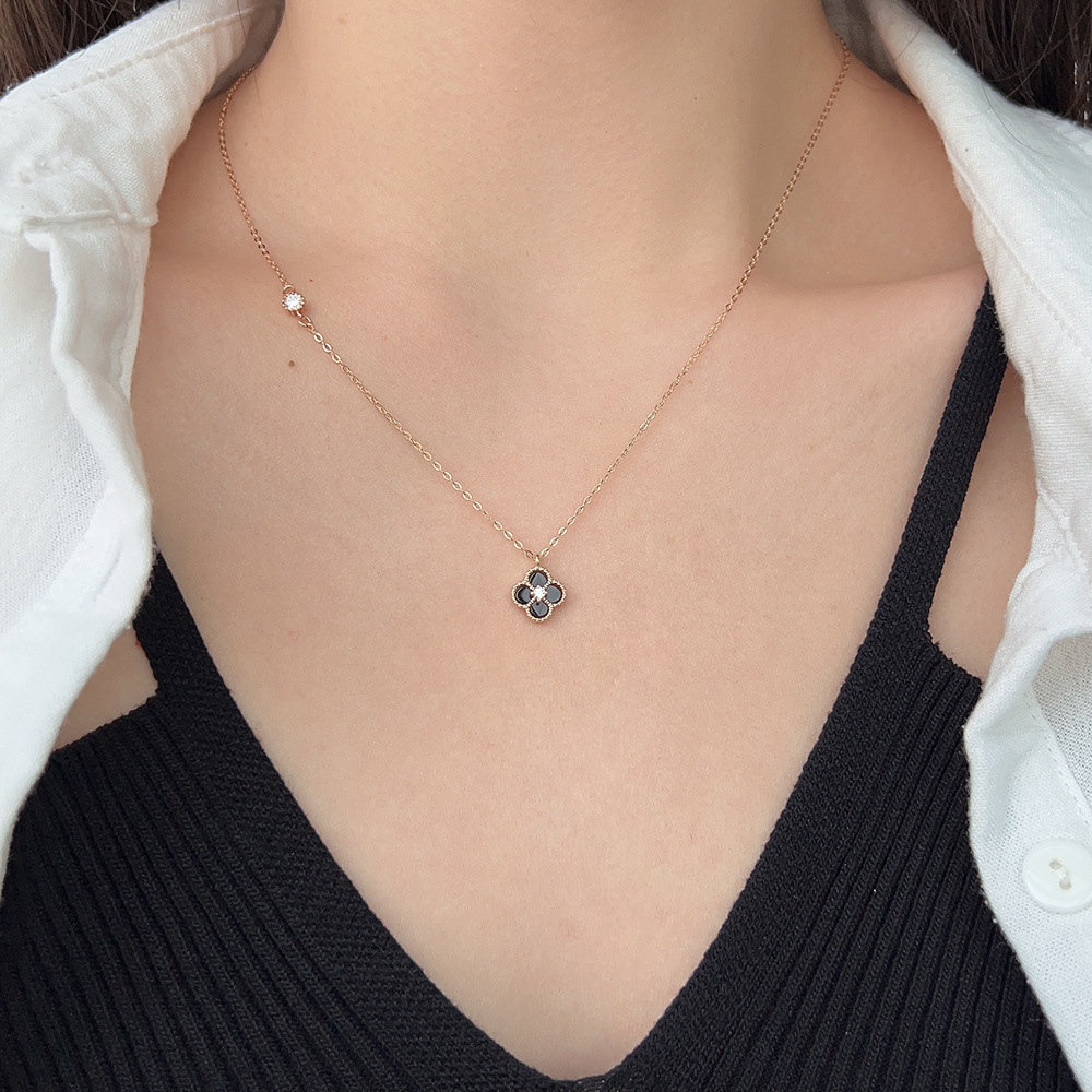 S925 Silver Sakura necklace(10 colours)