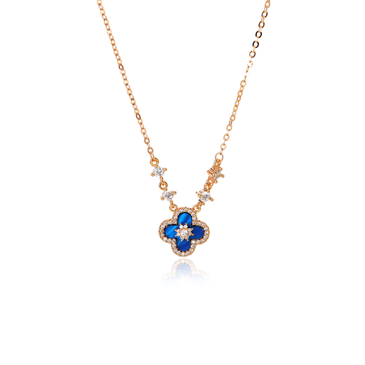 Blue Gold Sakura Set（necklace/bracelet/earing/ring）