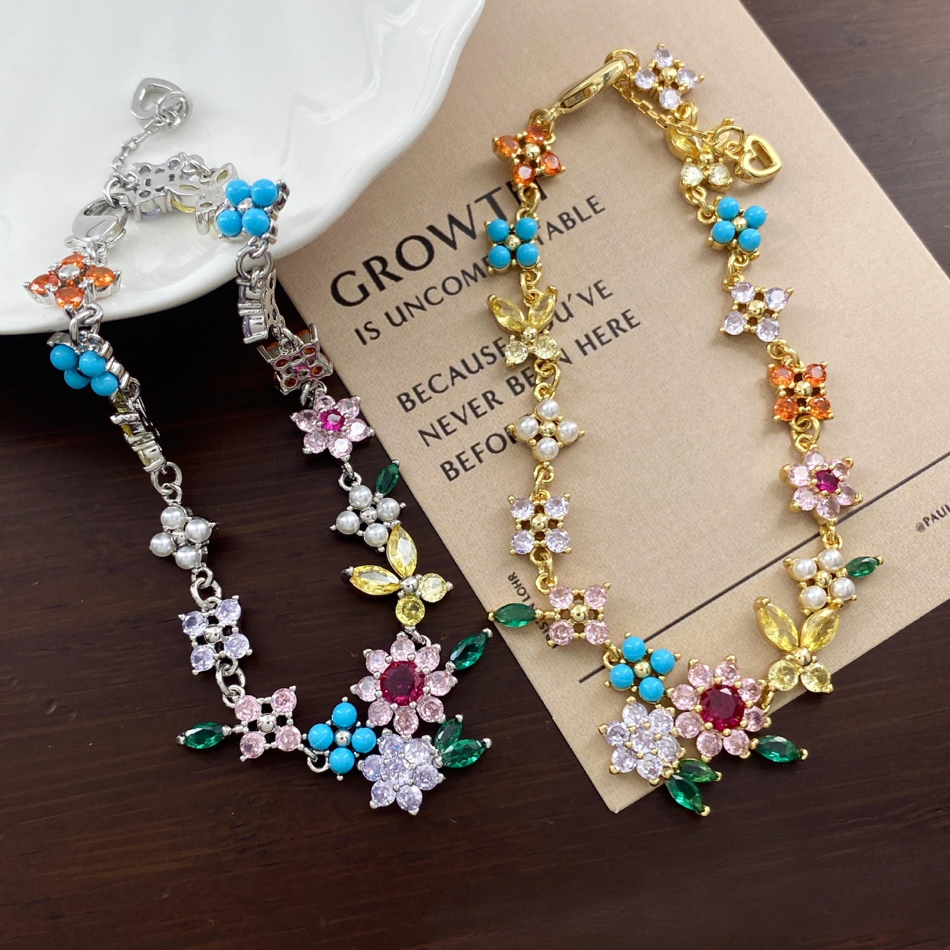 Flower & Bow Bracelet