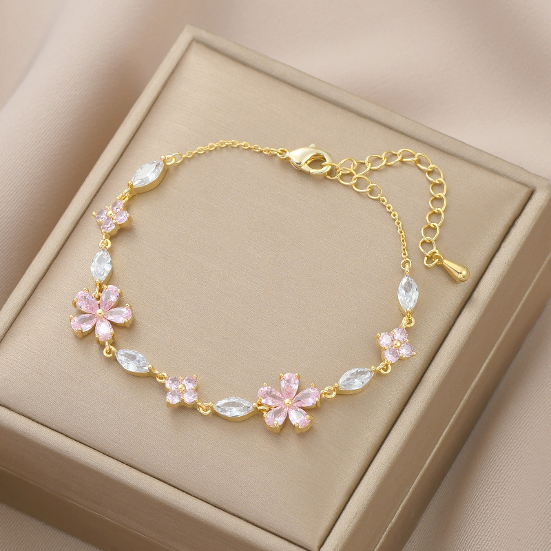Water Drop Flower Bracelet