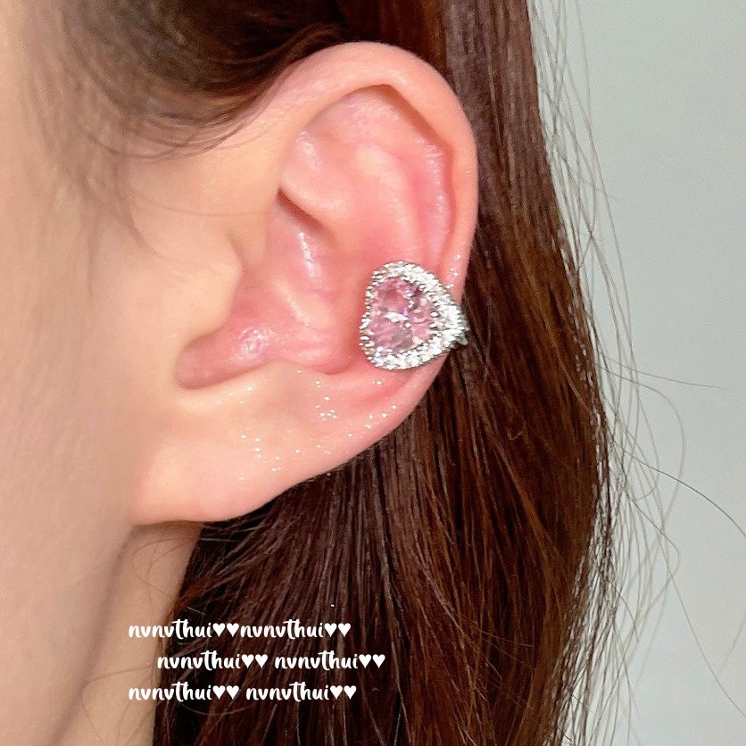 Candy pink heart-Bangle  / Necklace / Ring / Earrings