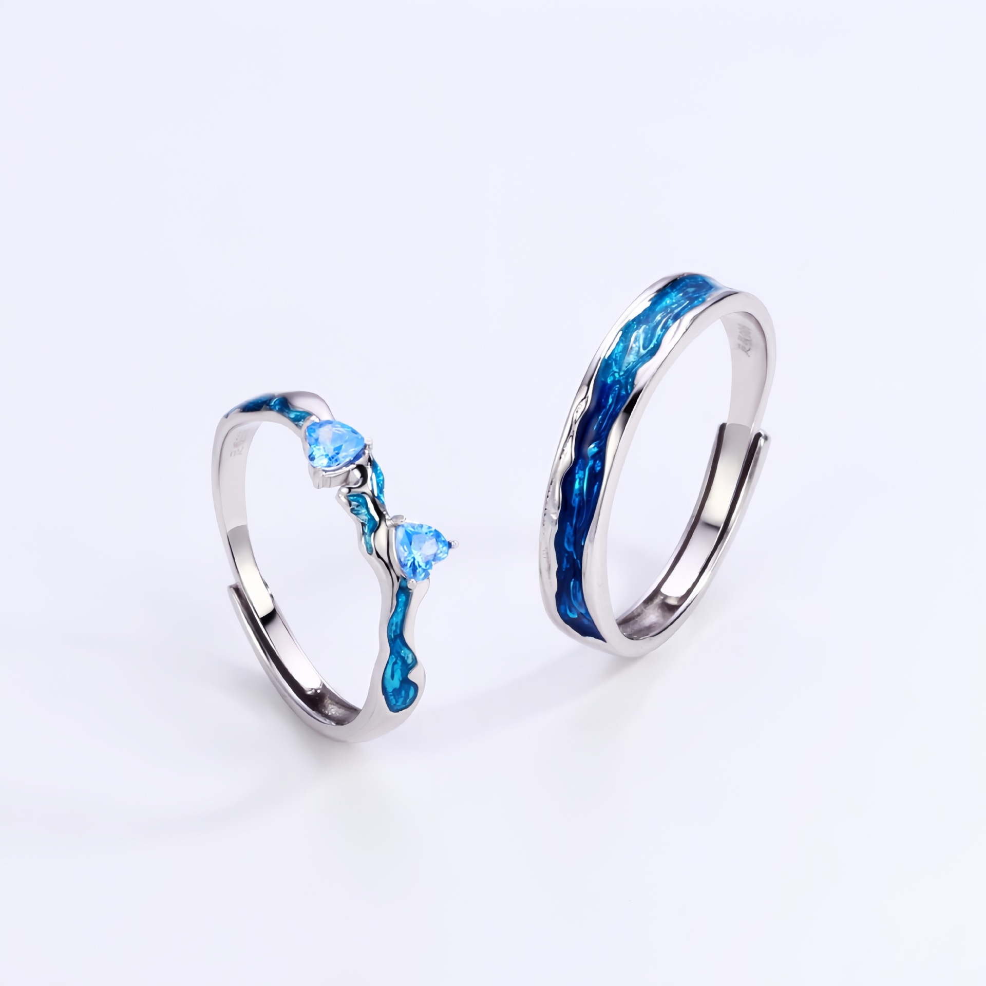 Ice Melt Heart Ring -【Ring】| 925 silver