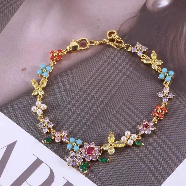 Flower & Bow Bracelet
