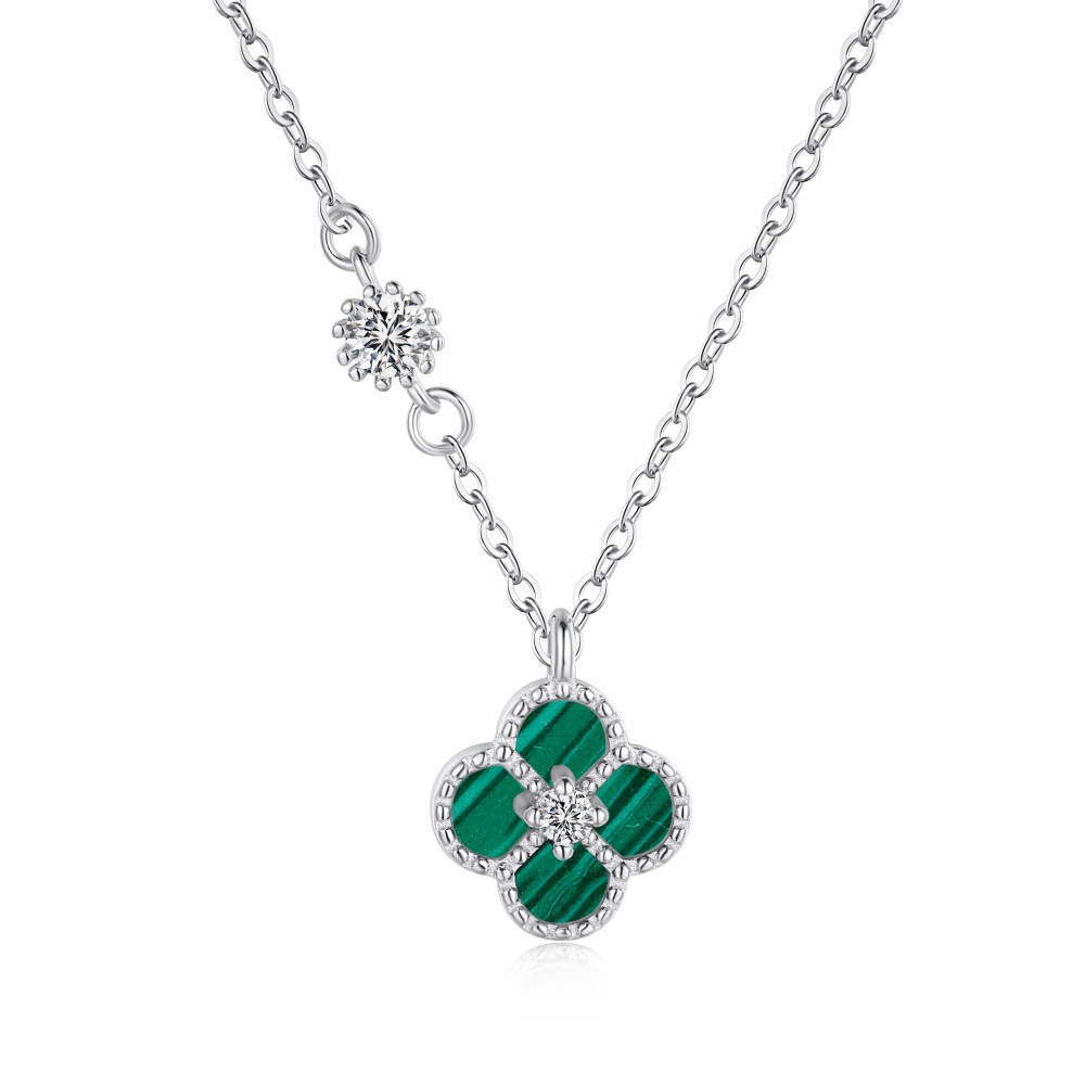 S925 Silver Sakura necklace(10 colours)