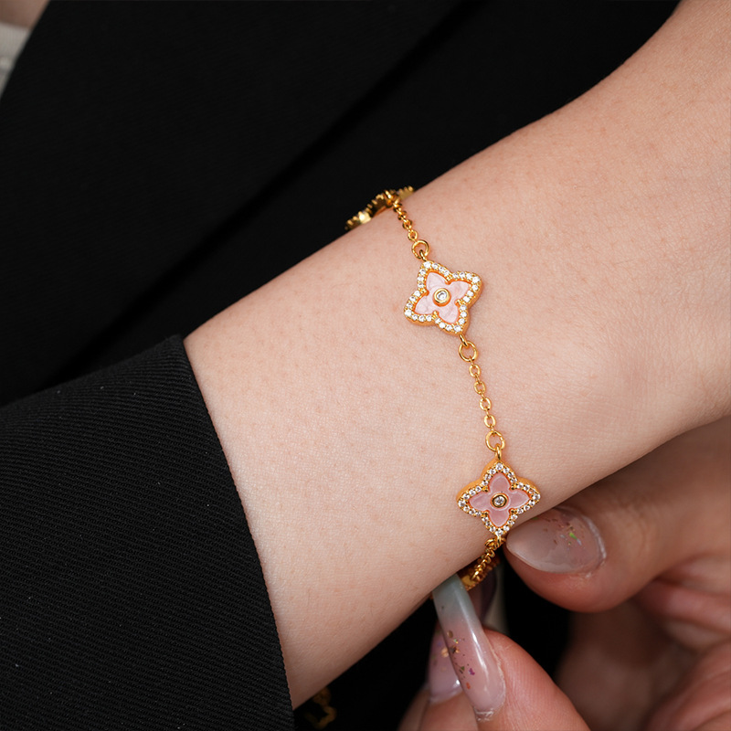 Delicate Pink Sakura Bracelet