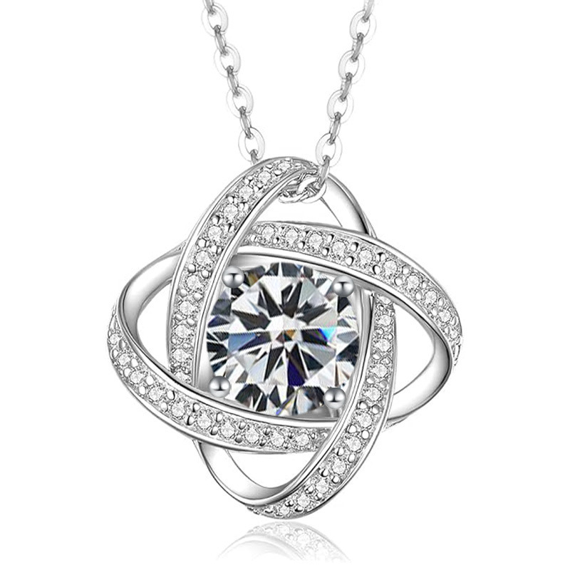 12 Months Birthstone Eternal Heart Four-Leaf Clover -【Necklace】| 925 silver