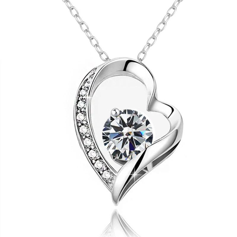 12 Months Birthstone Heart -【Necklace】| 925 silver