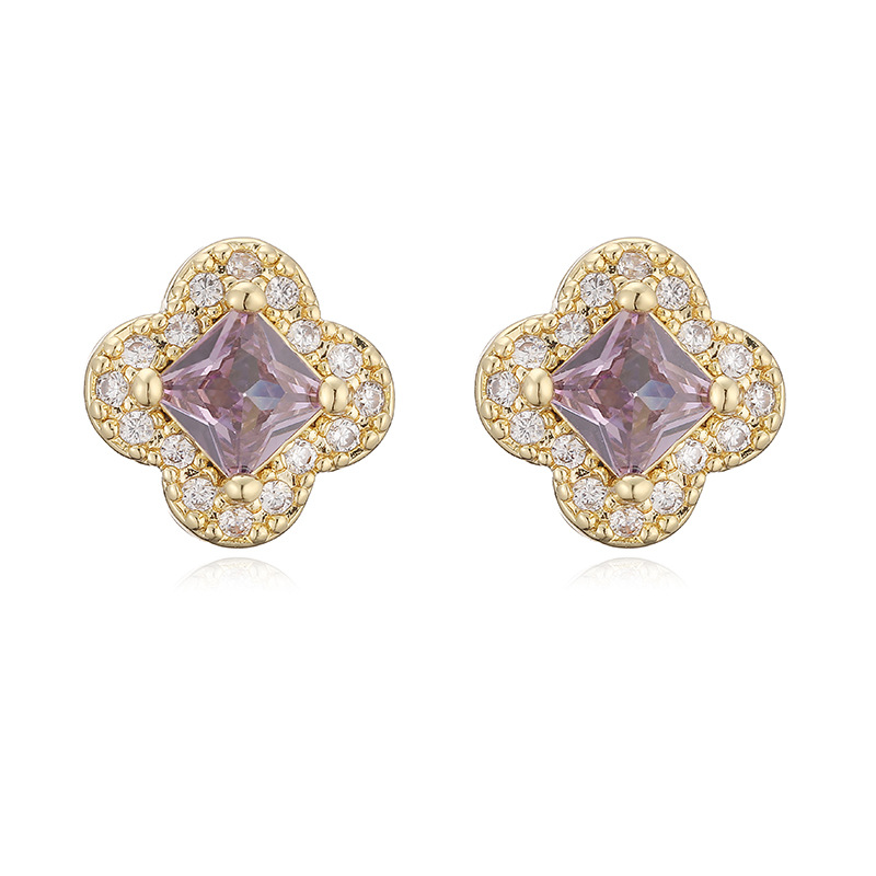 12 Months Birthstone Sakura -【earrings】