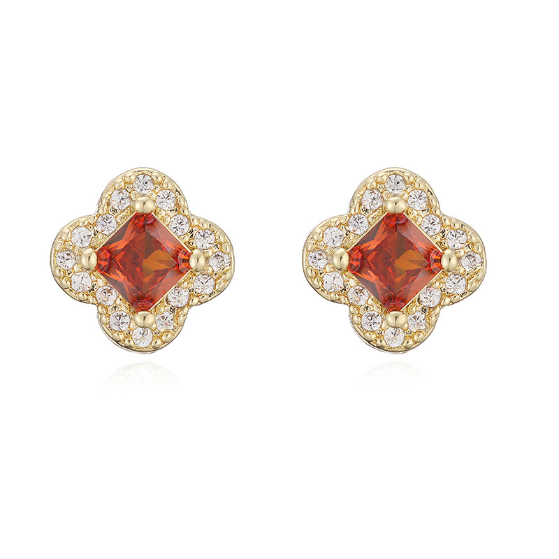 12 Months Birthstone Sakura -【earrings】
