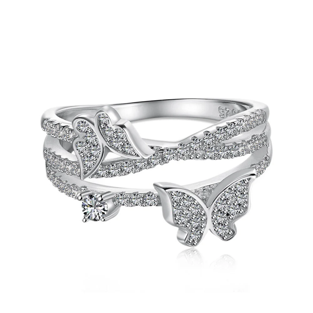 Butterfly Silver Ring Collection