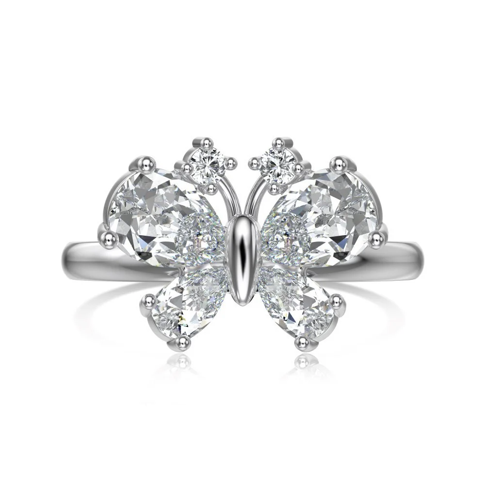 Butterfly Silver Ring Collection