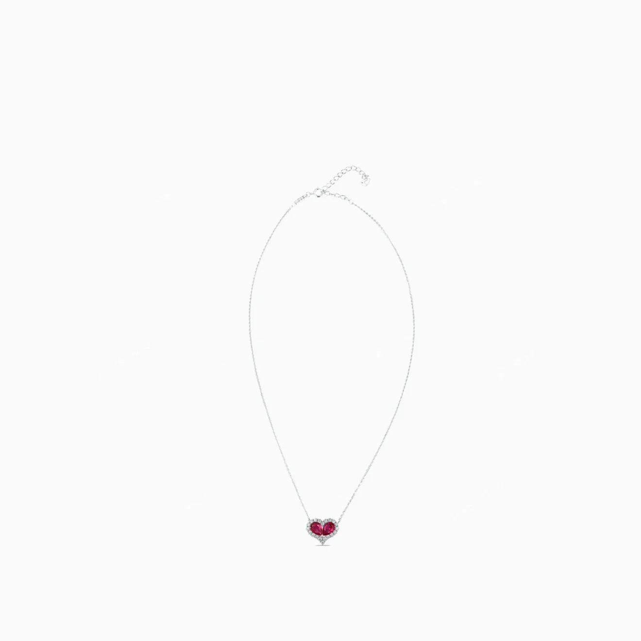 Ruby heart necklace