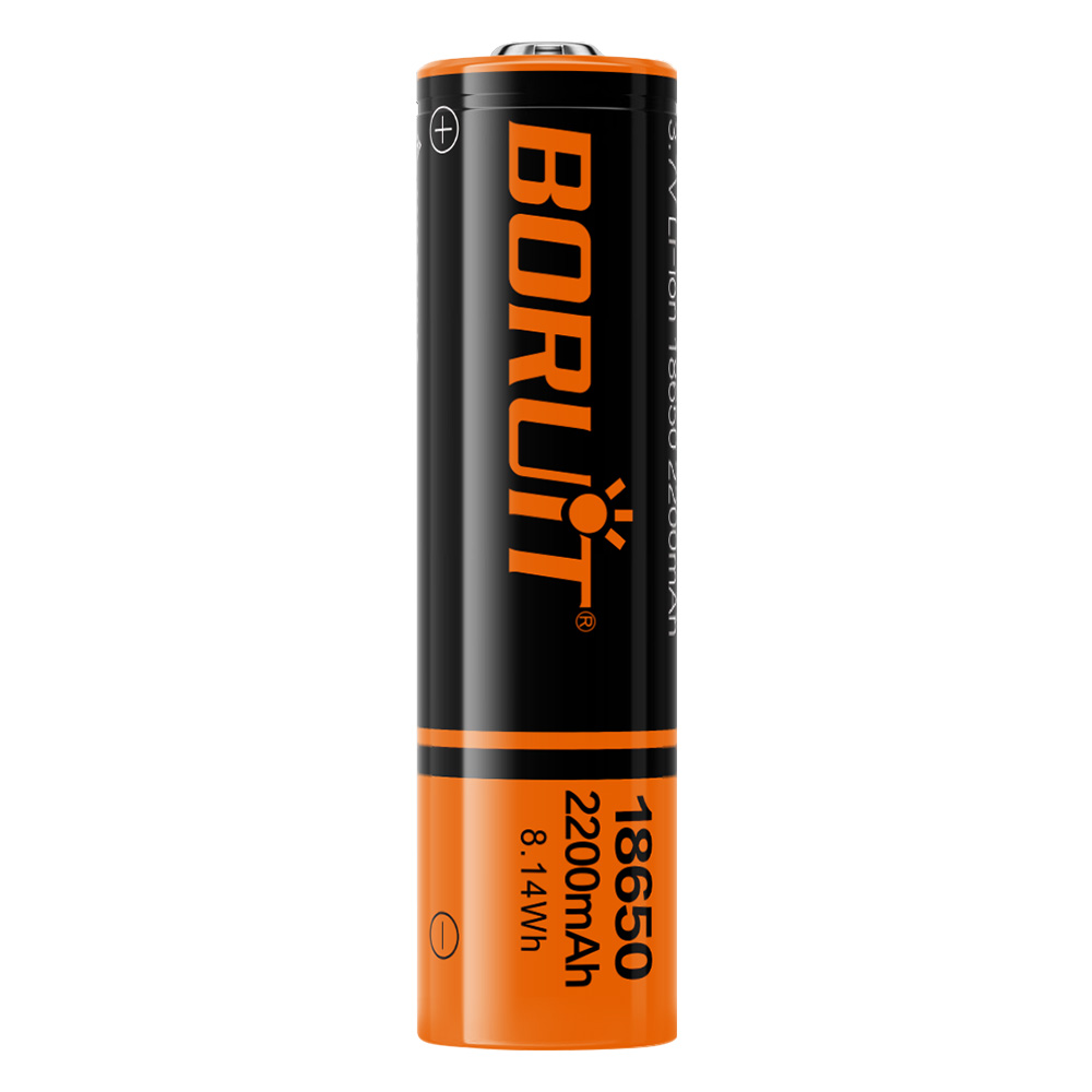 BORUiT High-Performance 18650 Lithium-Ion 2200mah Battery