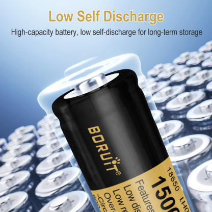 BORUiT High-Performance 18650 4000mAh Battery Stable Output Long-Lasting Power